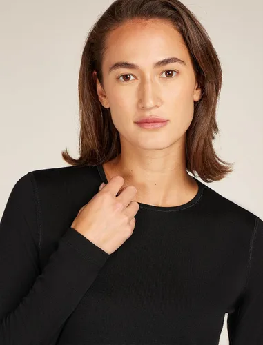 Vista 3 de Icebreaker Merino Womens 200 Oasis Long Sleeve Thermal Cold Weather Base Layer T-Shirt