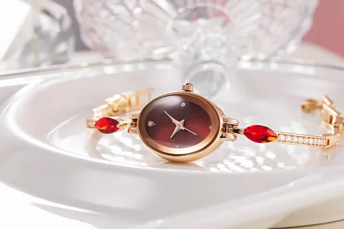 Vista 5 de TIME100 Womens Watch,Mini Ladies Fashion Dress Women Watch Oval Bracelet Dial Quartz Wrist Watch,Waterproof Watch for Women