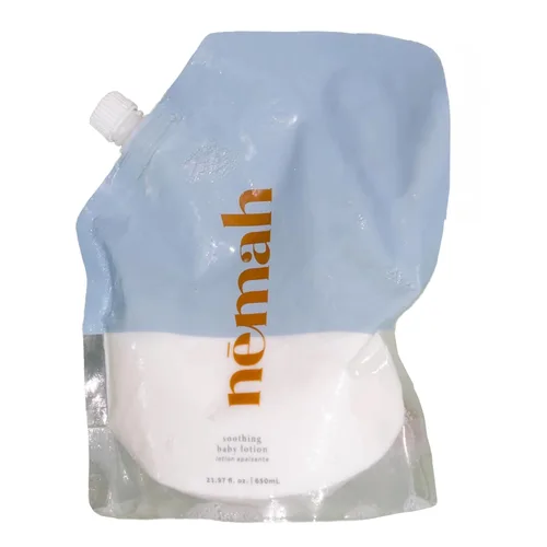 Vista 8 de Nemah Loción para bebé, hidratante para piel sensible, loción para recién nacidos y niños pequeños, con aceite de manzanilla aloe vera jojoba