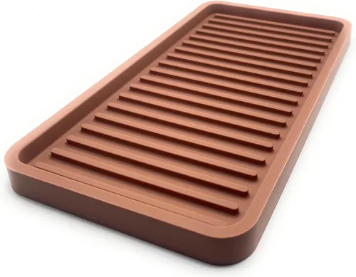Vista 29 de Bandeja organizadora para fregadero de cocina de silicona, soporte de esponja y protector de encimera Plato y bandeja dispensadora de jabón