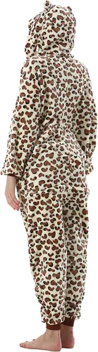 Vista 5 de ULEEMARK Unisex Adult Onesie Animal Pajamas One Piece Halloween Costumes Cosplay Christmas Sleepwear