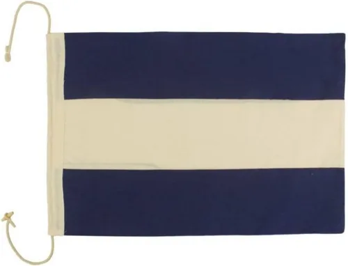 Vista 23 de Hampton Nautical Letra F Bandera de tela náutica del alfabeto, letra S