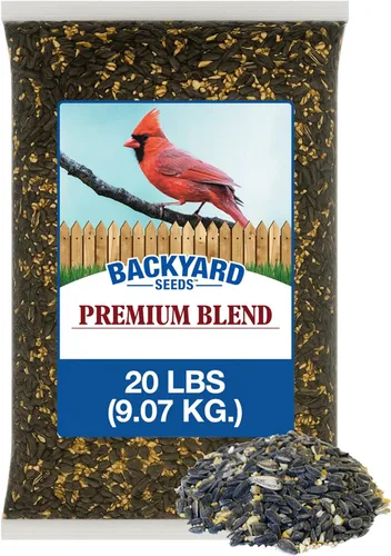 Vista 9 de CountryMax Backyard Seeds Semillas de Girasol de Aceite Negro para Aves Silvestres (50 Libras)