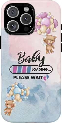 Vista 48 de Cute Baby Loading Phone Case for iPhone Models and Variants - Sweet Maternity Phone Cover for Pregnancy Reveal or Baby Shower