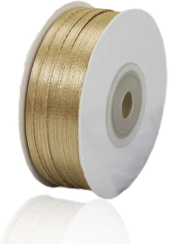 Vista 37 de Cinta beige de 1-1/2 pulgadas x 25 yardas, cinta de satén de tela de color sólido para envolver regalos, manualidades, ramos de novia, coronas