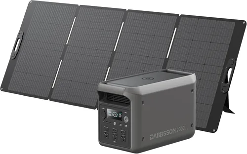 Vista 15 de DABBSSON - Estación de energía portátil de 2048 Wh, LiFePO4 semi-sólido seguro, potencia de aumento de 3300 W, salida de CA de 2200 W ×6, 41 lb
