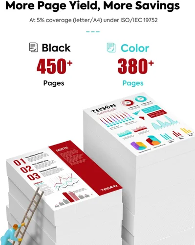 Vista 3 de PG-275XL CL-276XL Reemplazo para tinta Canon 275 y 276 PG275 CL276 275XL 276XL Paquete combo de cartuchos de tinta para impresora PIXMA TR4720