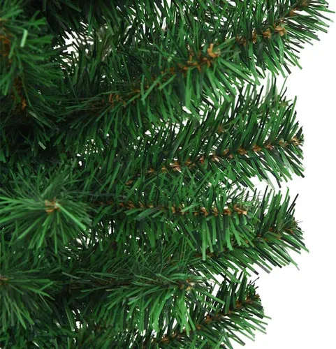 Vista 5 de Upside Down Christmas Tree Green PVC, Steel Frame, 47.2-inch Height, Adjustable Armrests, Indoor Holiday Decor for Living Room, Easy Assembly
