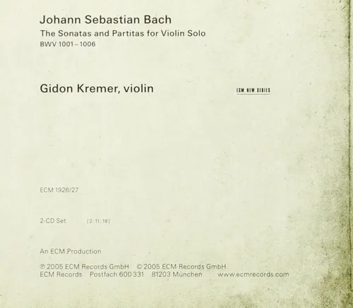 Vista 2 de Bach The Sonatas & Partitas for Violin Solo