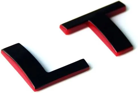 Vista 6 de 1 emblema de placa de identificación OEM LT compatible con Silverado Sierra Tahoe Suburban Glossy (2007-2018 negro)