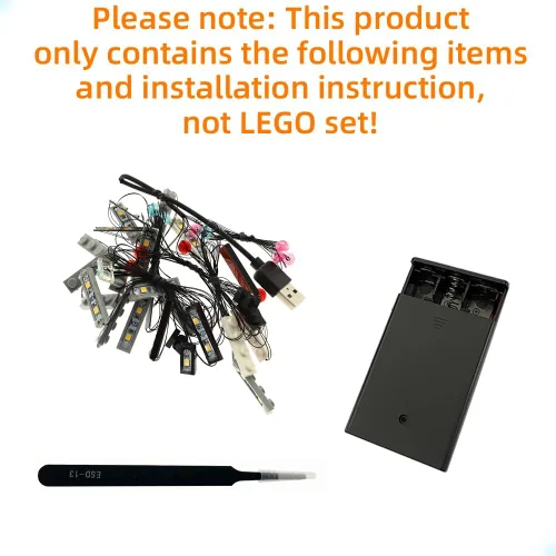 Vista 3 de GEAMENT Kit de luces LED compatible con LEGO NINJAGO City Markets – para NINJAGO 71799 (juego de modelos no incluido)