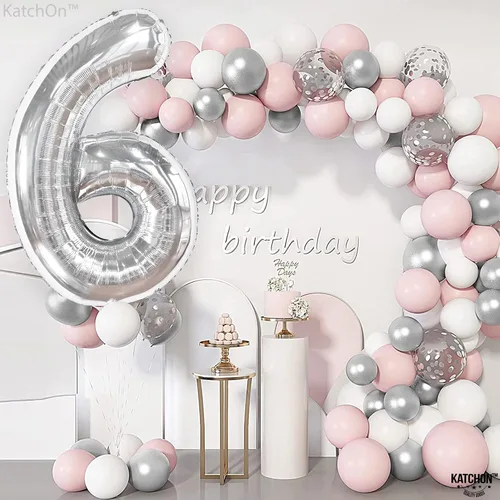 Vista 864 de KatchOn Globo negro del número 1 de 40 pulgadas, globo de feliz cumpleaños Large Mylar Number One Balloon for 1st Birthday Decorations, Foil