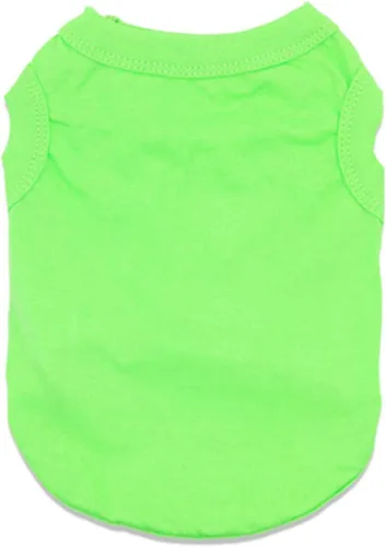 Vista 4 de Paquete de 6 camisetas de Yorkie Clothes lisas para perros, 100% algodón, ropa para cachorros pequeños, camiseta en blanco para perros y gatos, XS
