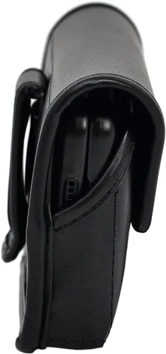 Vista 5 de Turtleback Funda diseñada para Galaxy Z Fold6 Fold 5 Fold 4 con funda delgada para cinturón horizontal, bolsa de cuero negro con clip ejecutivo
