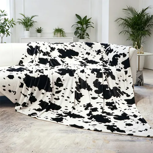 Vista 59 de SEEGU - Manta blanca y negra, 40 x 50 pulgadas Soft Warm Cozy, For Car Seat Stroller Travel, Home Room Bedroom Decor, All Seasons, Birthday Gifts