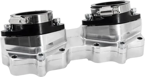 Vista 4 de Colectores de admisión Billet Botas Reemplazar para Yamaha Banshee Keihin Mikuni 33 34 1.378 in