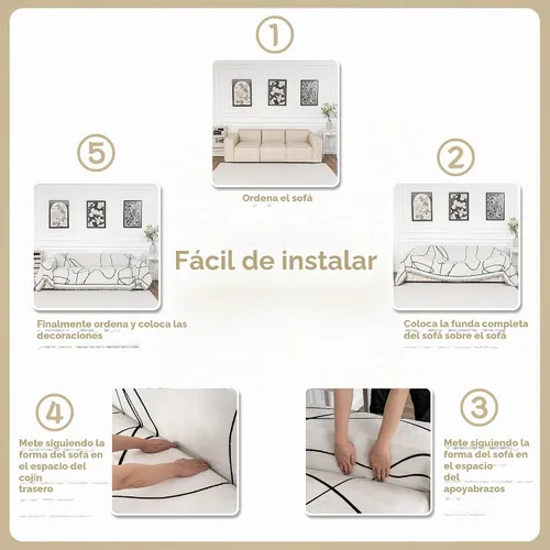 Vista 7 de MEETSKY Funda de sofá para sofá de cojines, protector de muebles de sofá, fundas de sofá de chenilla, fundas de sofá seccional para mascotas, funda