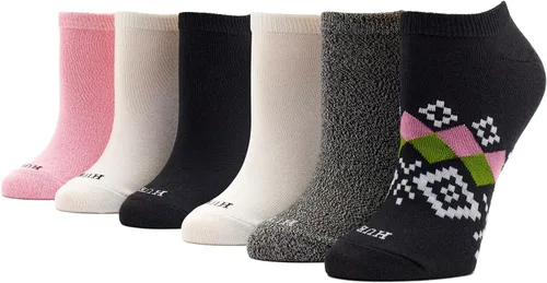 Vista 3 de HUE Paquete de 6 pares de calcetines supersuaves con forro invisible para mujer