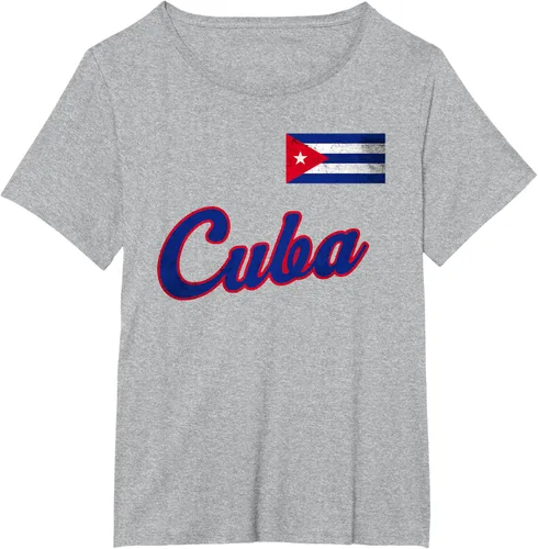 Vista 18 de Camiseta cubana con bandera de béisbol de Cuba 2023, Negro