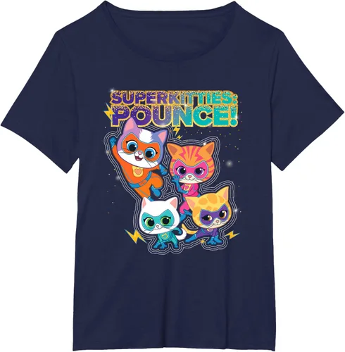 Vista 19 de Disney Junior SuperKitties Pounce! Camiseta de equipo completo, talla S