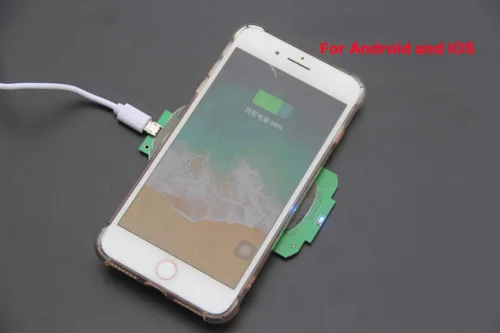Vista 5 de 2 Pcs montón Tecnología de carga inalámbrica Tres bocinas Qi Estándar bricolaje Modified LED de bajo calor Cargador inalámbrico Transmisor Módulo
