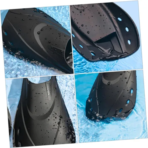 Vista 6 de Alipis Adjustable Short Swimming Fins for Adults Unisex Lightweight TPR Dive Flippers with Open Toe Design Comfortable Swim Training Snorkeling