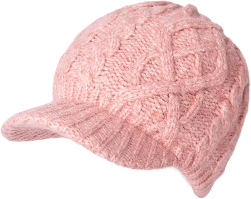 Vista 25 de Comhats - Gorro de 50/100 % lana, con visera, tejido, para el invierno y el clima frío