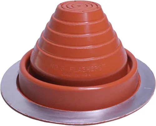 Vista 7 de Flashers #1 Silicona de alta temperatura flexible para techo Jack Pipe Boot Metal Roofing Pipe Flashing (Pipe OD 1/4" a 2")