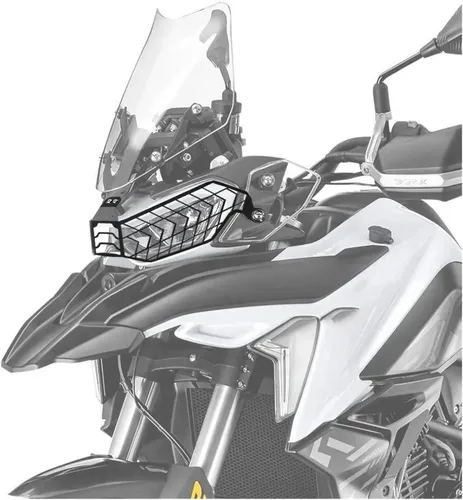 Vista 3 de Protector de parrilla de faros delanteros para TRK 702 702X TRK702 TRK702X 2022 2023, cubiertas protectoras de faros delanteros de motocicleta