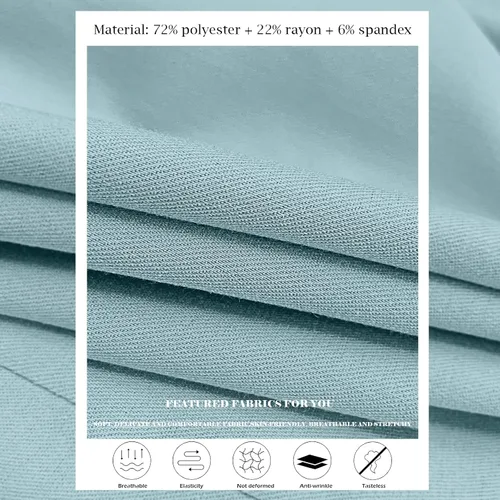 Vista 6 de VIAOLI Conjunto de ropa quirúrgica para mujer, conjunto de camiseta médica y pantalón deportivo, ropa de trabajo, traje deportivo moderno y clínico
