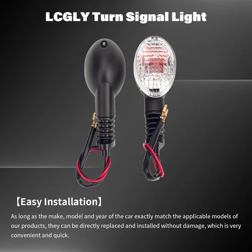 Vista 3 de 2 pares de luces direccionales 23037-0115/0116/0117/0118/0388/0389/0376/0377 compatibles con KAWASAKI KLX125 KLX150 KLX230 KLX250 KLX300 KLX2300