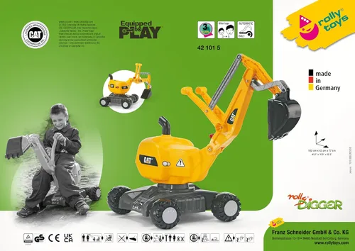 Vista 6 de Construcción manejable: excavadora de 360 grados / pala excavadora de rolly toys, para niños de a partir de 3 años