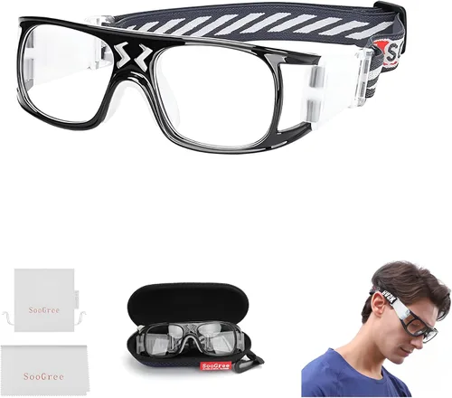 Vista 14 de SooGree Sports Goggles Racquetball Glassess Basketball Football Soccer Goggles for Men & Women Adjustable Strap