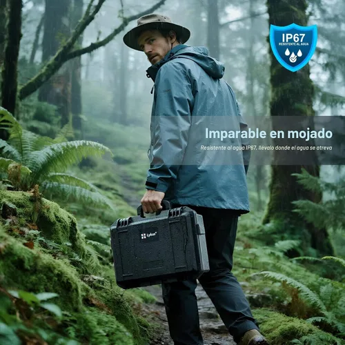 Vista 8 de Lykus Titan MM510 - Carcasa rígida impermeable para DJI Mini 5 Pro y RC2