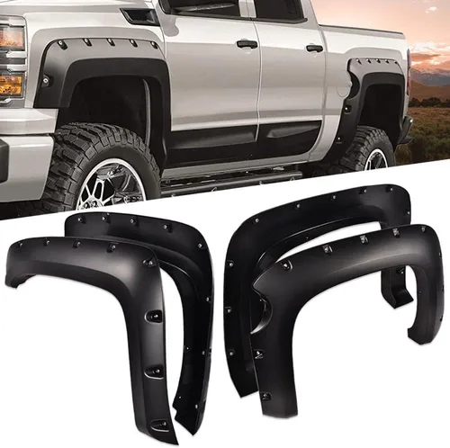 Vista 2 de PIT66 Guardabarros compatibles con Chevy Silverado 1500 2007-2013 5 pies 8 pulgadas