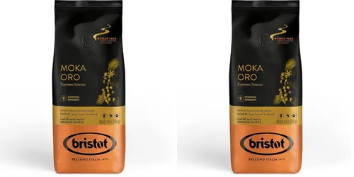 Vista 11 de Bristot Café molido 100% arábica – Espresso italiano delicado – Tostado medio – Café molido para moka, prensa francesa y filtro – 8.8 oz (250 g)