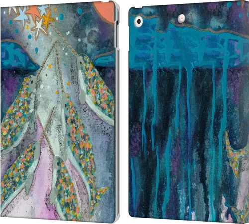 Vista 19 de Head Case Designs Wyanne - Funda de piel con licencia oficial de Wyanne Blue Watercolour Bear Animals 2, compatible con Apple iPad 10.2