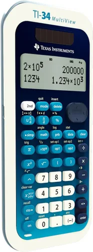 Vista 3 de Calculadora científica TI-34 MultiView, LCD de 16 dígitos, Azul