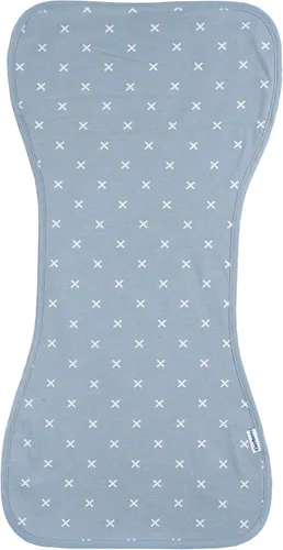 Vista 7 de Gerber Paños unisex para eructos para bebé, paquete de 5, azul dorado, tamaño 10.5 x 21 pulgadas