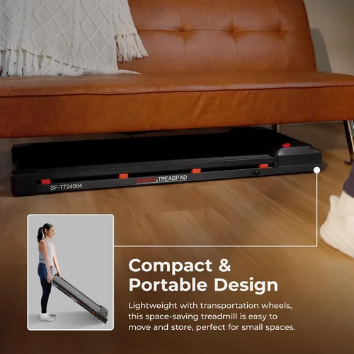 Vista 8 de Sunny Health & Fitness Cintas de correr inteligentes con Wi-Fi