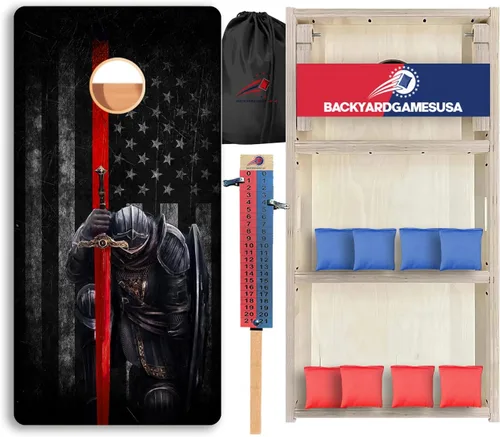 Vista 81 de CornholeGamesUSA Pro - Juego de tablas de Cornhole Fabricado en Estados Unidos Abedul báltico 3/4 Sin rebote Patas triples gruesas Dos 1