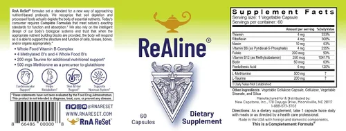 Vista 3 de RnA ReSet ReAline - Suplemento Complejo de Vitamina B Metilada