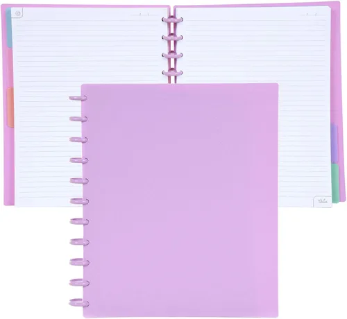 Vista 62 de Talia - Cuadernos de notas con tapas, planificador, personalizables, (Rosa de los 90, Junior (5.5 pulgadas x 8.5 pulgadas))