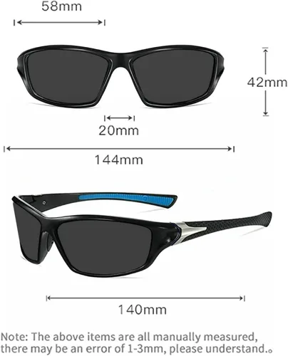 Vista 5 de willochra Lentes de sol polarizados de lente completa para hombres y mujeres, ciclismo, conducción, deportes, lectores