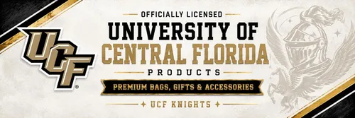 Vista 4 de Broad Bay UCF Tote Bags University of Central Florida Totes Negro