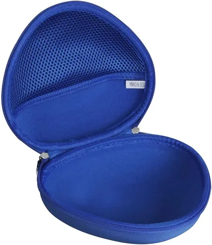 Vista 3 de Hermitshell Estuche rígido de viaje para auriculares iClever HS19/iClever BTH12 para niños (azul)