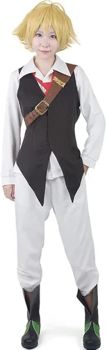 Vista 2 de miccostumes Disfraz de anime para hombre con bolsa y corbata