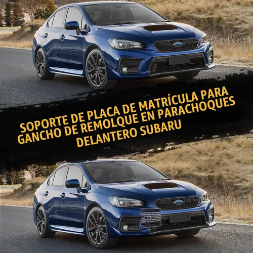 Vista 8 de Gancho de remolque para parachoques delantero, montaje en placa de matrícula, kit de adaptador de perno de montaje para Subaru WRX STI Forester