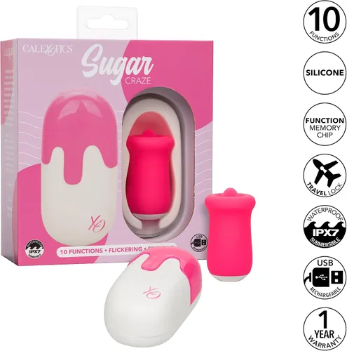 Vista 3 de CalExotics Masajeador Sugar Craze con estuche discreto - SE-0062-52-3