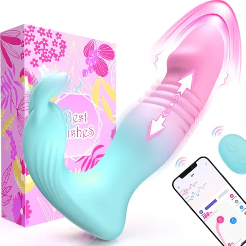 Vista 10 de Vibrador de empuje - Juguetes sexuales femeninos - Vibrador de control remoto 3 en 1 juguete sexual para vibradores de clítoris punto G, juguetes